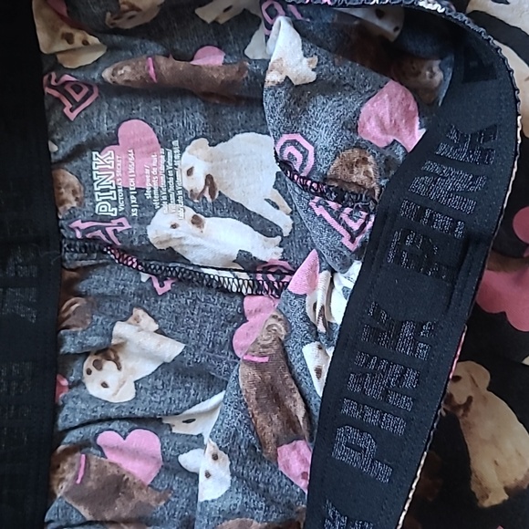 Pink Victoria’s Secret Puppy/Dog Sleep Shorts Pajamas - Picture 4 of 4